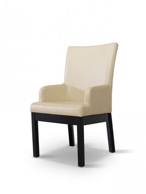 Design Fotel Zestaw Podkładek 2x Krzesło Drewno 100% Skóra Krzesła Gastro jadalnia