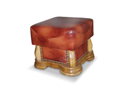 Podnóżek XXL Club Lounge Stołek Skóra Włókienniczy Decor Ottoman Designer Pufa