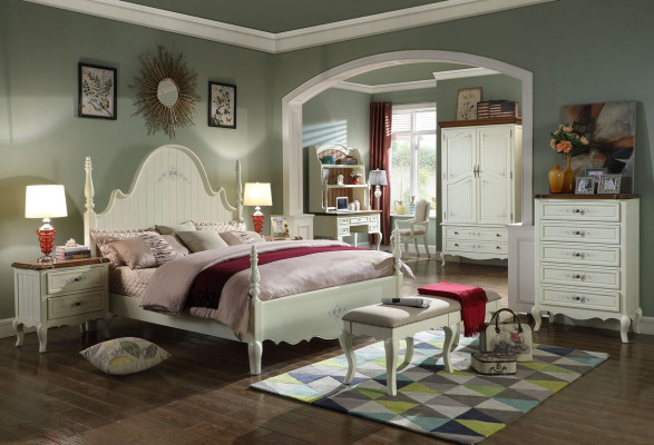 Łóżko łóżko tapicerowane Luxury Sypialnia Design łóżko włókiennicze Rama łóżka Drewno Nowość