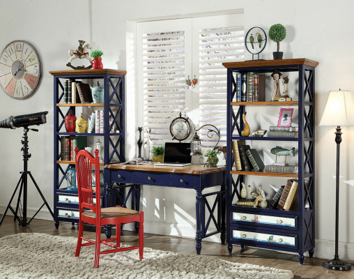 Biurko Meble Biurowe Drewno Półki Biurko Stół obiadowy Tabela Krzesło 4-częściowy