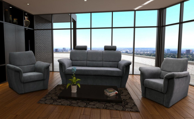 Zestaw sofowy 3+1+1 miejsce do siedzenia Funkcja łóżka Podstawa łóżka sofa tapicerowana kanapa nowa