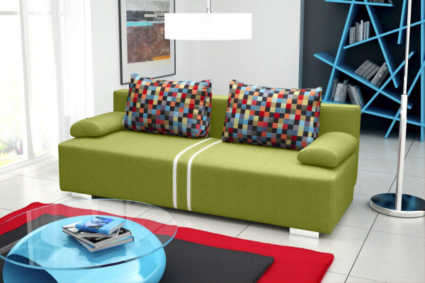 Sofa rozkładana 3-miejsce siedzenia z funkcją spania, Podstawa łóżka I rozkładana kanapa - designerska sofa
