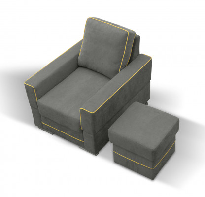 Sofa 1 miejsce do siedzenia Couch Designer Włókienniczy Sofy Podkładka New Modern Fotel