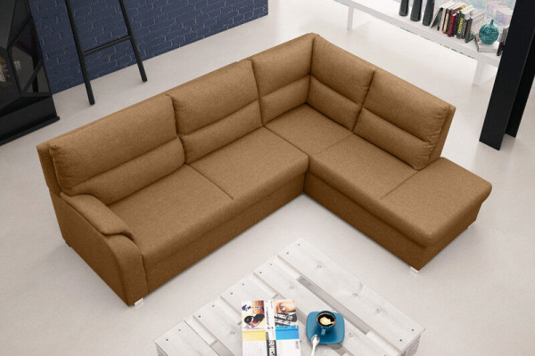 Sofa Sofa Rozkładana Sofa z funkcją łóżka + Podstawa łóżka Narożnikowa kanapa Couch - NOWOŚĆ!