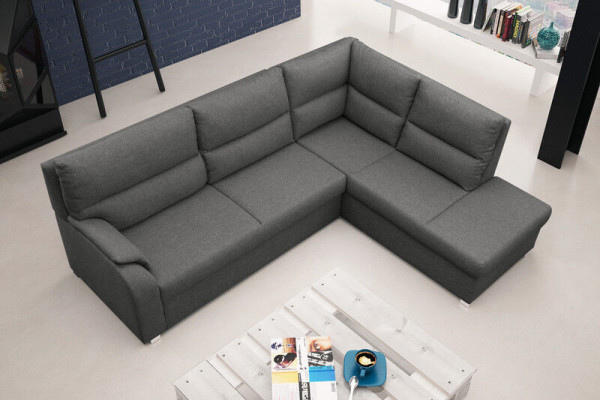 Sofa Sofa Rozkładana Sofa z funkcją łóżka + Podstawa łóżka Narożnikowa kanapa Couch - NOWOŚĆ!