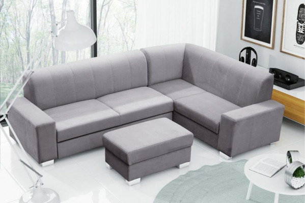 Sofa Sofa Rozkładana Sofa z funkcją łóżka + Podstawa łóżka Narożnikowa kanapa Couch NOWOŚĆ