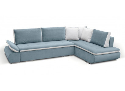 Sofa Sofa Sofa z funkcją spania + Podstawa łóżka Narożnikowa kanapa Couch *NOWOŚĆ*