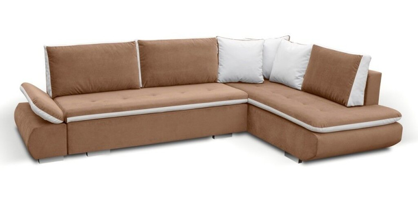 Sofa Sofa Sofa z funkcją spania + Podstawa łóżka Narożnikowa kanapa Couch *NOWOŚĆ*
