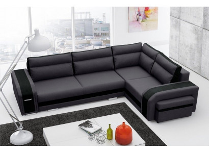 Sofa Sofa rozkładana Sofa z funkcją łóżka + Podstawa łóżka Narożnikowa kanapa Couch (Nowość)