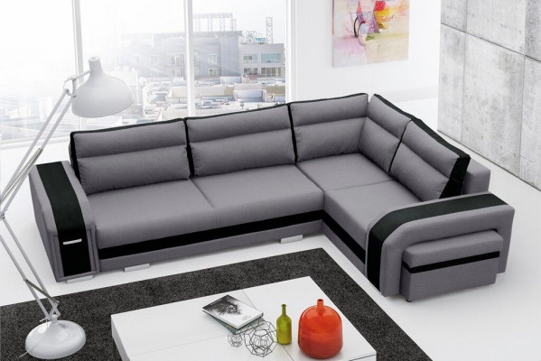 Sofa Sofa rozkładana Sofa z funkcją łóżka + Podstawa łóżka Narożnikowa kanapa Couch (Nowość)
