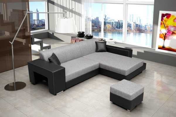 Sofa rozkładana Narożnik Sofa Couch Funkcja łóżka Podkładka Narożnik Ustawić Funkcja spania Nowość