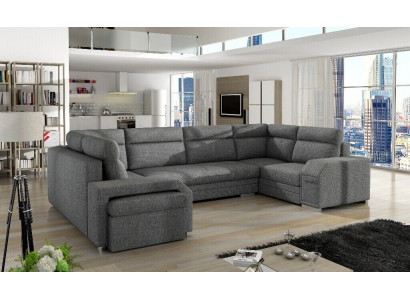 XXL Żywy krajobraz Narożnikowa kanapa Sofa Kanapa Podkładka Ustawić Designer Kształt U Narożnik Nowość