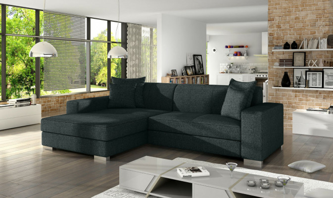Sofa sofa rozkładana designerskie sofy z funkcją łóżka Narożnikowa kanapa Couch NOWOŚĆ + Podstawa łóżka