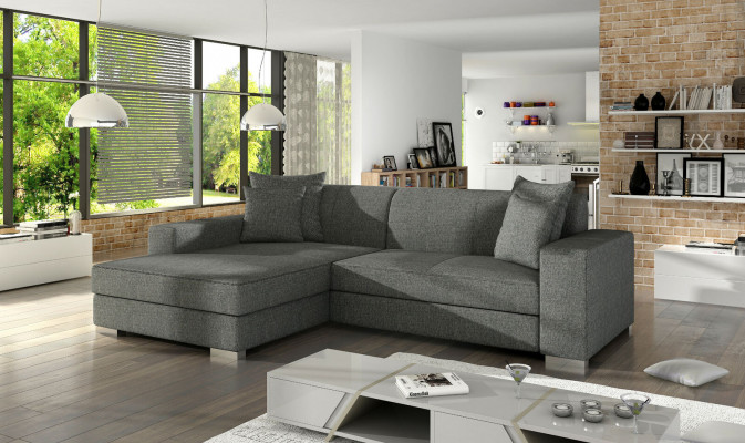 Sofa sofa rozkładana designerskie sofy z funkcją łóżka Narożnikowa kanapa Couch NOWOŚĆ + Podstawa łóżka