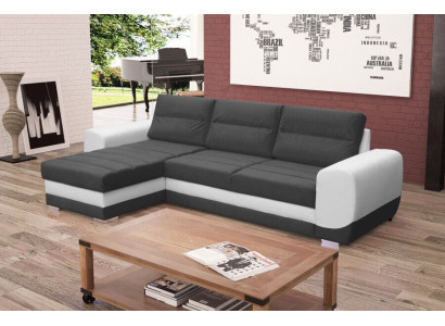Sofa Sofa Rozkładana Sofa z funkcją łóżka + Podstawa łóżka Narożnikowa kanapa Couch NOWOŚĆ