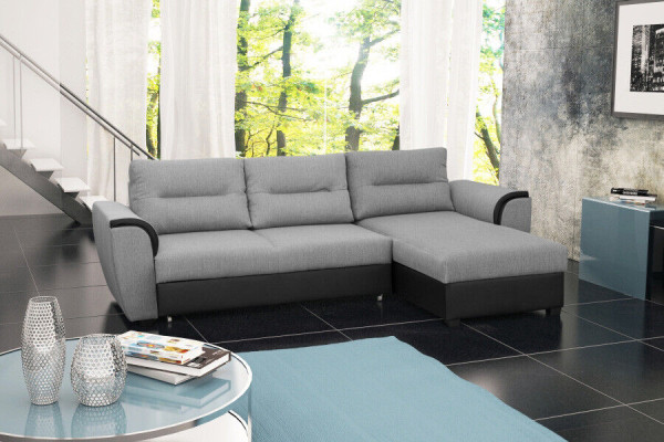 Sofa Sofa Rozkładana Sofa z funkcją łóżka + Podstawa łóżka Narożnikowa kanapa Couch NOWOŚĆ