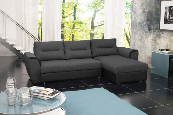 Sofa Sofa Rozkładana Sofa z funkcją łóżka + Podstawa łóżka Narożnikowa kanapa Couch NOWOŚĆ