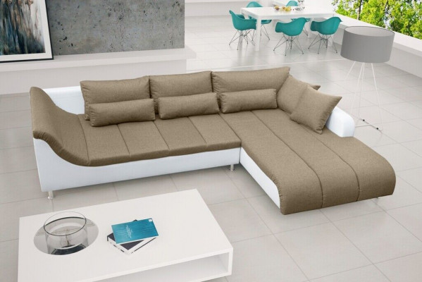 Sofa rozkładana Narożnik Sofa Kanapa Funkcja łóżka Podkładka Narożnik Funkcja spania Nowość Ustawić