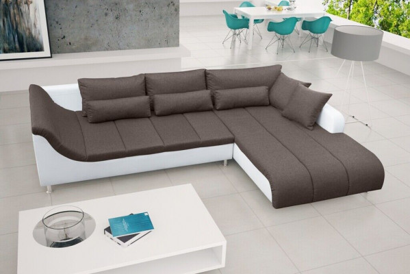 Sofa rozkładana Narożnik Sofa Kanapa Funkcja łóżka Podkładka Narożnik Funkcja spania Nowość Ustawić