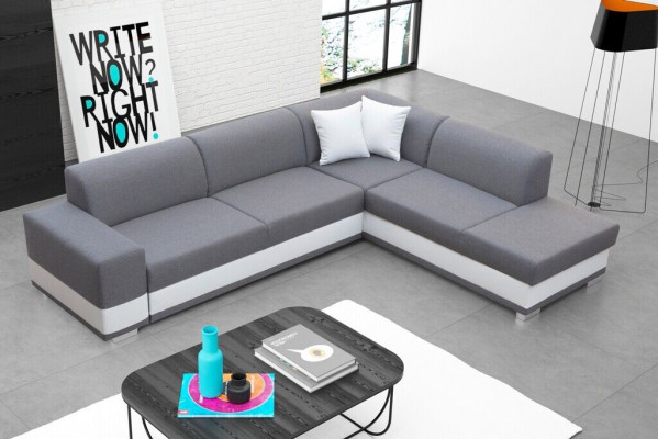 Tapicerowana sofa wypoczynkowa sofa grupowa kanapa salon z poduszką sofa w kształcie litery L