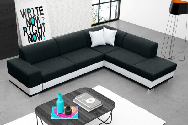 Tapicerowana sofa wypoczynkowa sofa grupowa kanapa salon z poduszką sofa w kształcie litery L