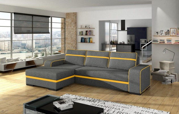 Sofa rozkładana Narożnik Sofa Kanapa Podkładka Narożnik Ustawić Funkcja spania Funkcja łóżka