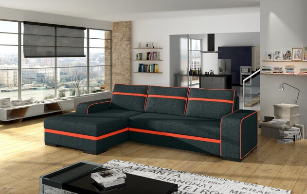 Sofa rozkładana Narożnik Sofa Kanapa Podkładka Narożnik Ustawić Funkcja spania Funkcja łóżka