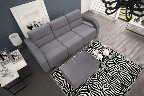Sofa rozkładana rozkładana 3-miejsce siedzące z funkcją spania + Podstawa łóżka kanapa rozkładana sofa