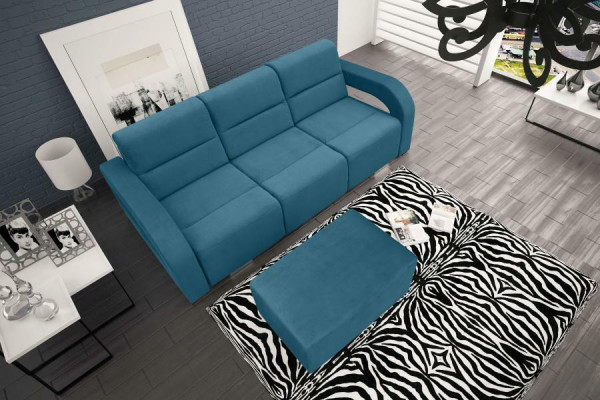 Sofa rozkładana rozkładana 3-miejsce siedzące z funkcją spania + Podstawa łóżka kanapa rozkładana sofa