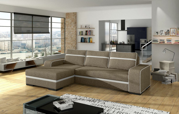 Sofa rozkładana z funkcją łóżka I Podstawa łóżka - Narożnikowa kanapa Couch, NOWOŚĆ w asortymencie