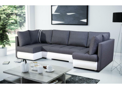 XXL Żywy krajobraz Sofa Kanapa Podkładka Ustawić Narożnik Designer Kształt U Narożnikowa kanapa Nowość