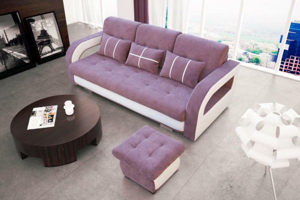 Sofa Kanapa Podkładka Sofy Kanapy Sofa rozkładana Funkcja łóżka 3 miejsce siedzące + Stołek Nowość