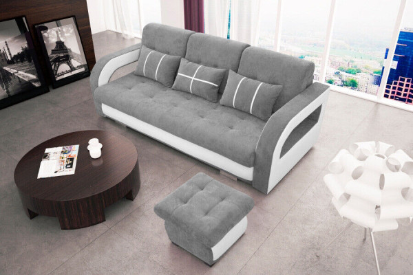 Sofa rozkładana rozkładana 3-miejsce siedzące z funkcją spania + Podstawa łóżka kanapa rozkładana sofa