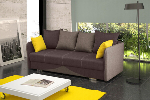 Sofa rozkładana rozkładana 3-miejsce siedzące z funkcją spania + Podstawa łóżka kanapa rozkładana sofa