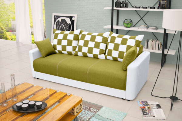 Sofa rozkładana 3-miejsce siedzenia z funkcją spania I Podstawa łóżka - Wygodna rozkładana sofa