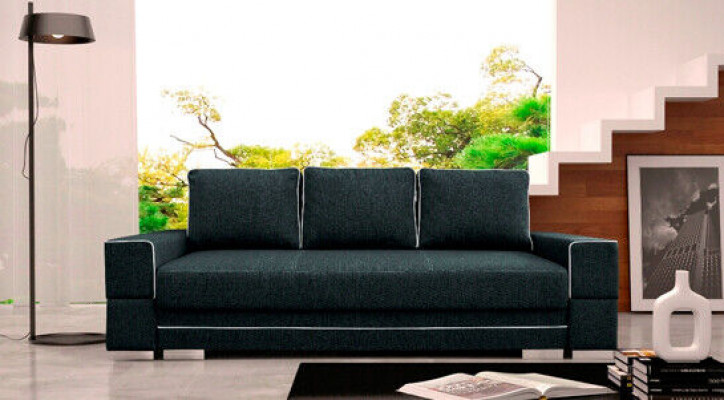 Sofa rozkładana rozkładana 3-miejsce siedzące z funkcją spania + Podstawa łóżka kanapa rozkładana sofa