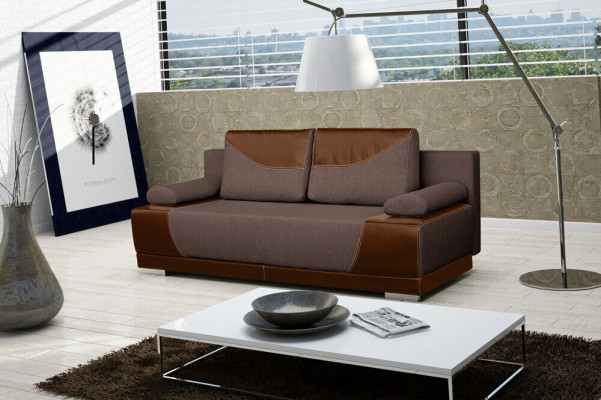 Sofa rozkładana rozkładana 3-miejsce siedzące z funkcją spania + Podstawa łóżka kanapa designerska sofa