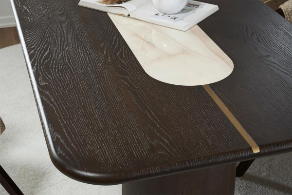 jadalnia Modern Meble Designerski Zestaw do Jadalni Czarny Tabela 4x Krzesza