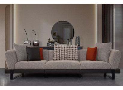 Szara Sofa Tapicerowana Sofa do Salonu Luksusowe Sofy do Salonu Nowość
