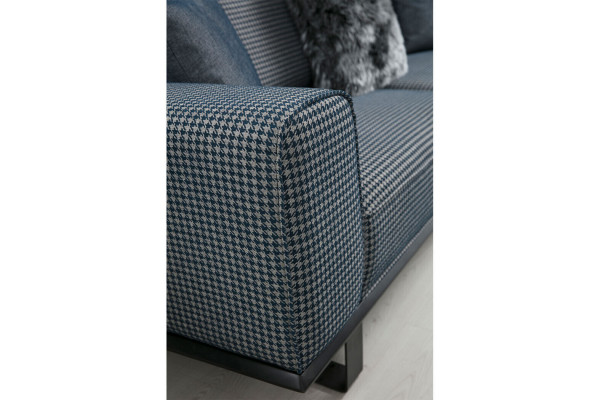 Luksusowy salon z meblami wypoczynkowymi designerski trzyosobowy Chesterfield Fotel