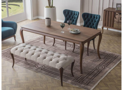 Ławka do jadalni Chesterfield I 4X krzesła tapicerowane jadalnia Stół obiadowy