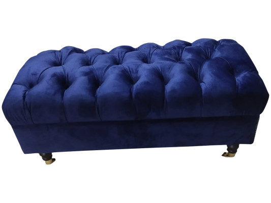 Luksusowa ławka do siedzenia Design Chesterfield Relaksujący hoker Nowoczesny puf do siedzenia