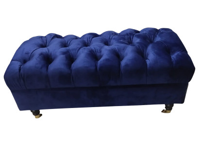 Luksusowa ławka do siedzenia Design Chesterfield Relaksujący hoker Nowoczesny puf do siedzenia
