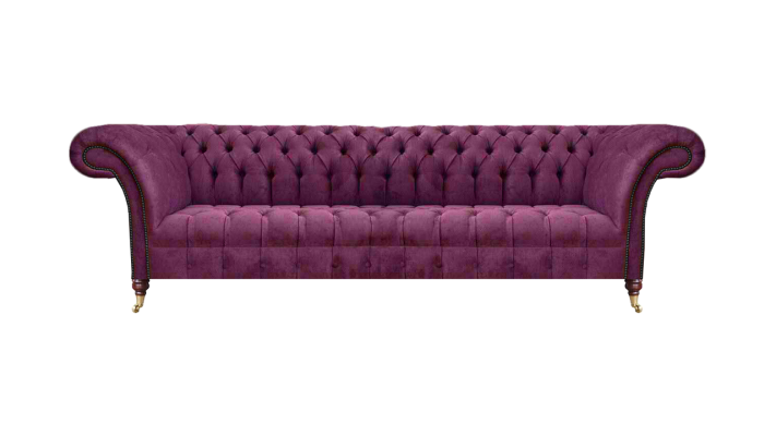 Luksusowa tkanina Meble Kanapa czteromiejscowa Kanapa wyposażenie Chesterfield