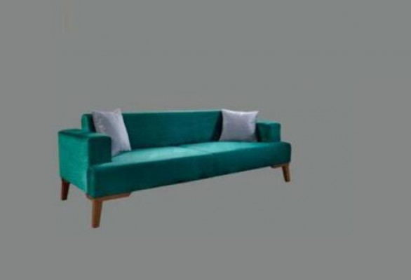 Elegancka kanapa Turkis Sofa trzyosobowa Sofa do salonu Meble Aksamit