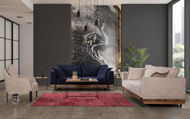 Sofy 3 Siedziba Pokój Kanapa Trzyosobowa Design Podkładka Meble