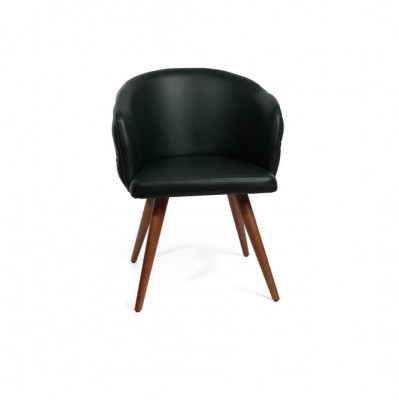 Czarne nowoczesne Krzesło Designerskie krzesło do jadalni Chesterfield w stylu włoskim Podkładka Krzesła