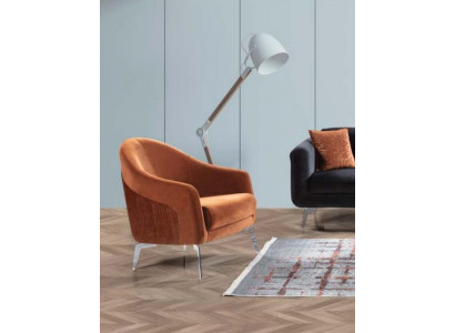 Design Sofa Fotel Couch Podkładka 1 miejsce do siedzenia Włókienniczy Jednoosobowy Nowy kolor brązowy