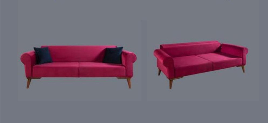 Designerska Sofa 3 miejsce do siedzenia Duża Kanapa Trzyosobowa Włókienniczy Podkładka Meble