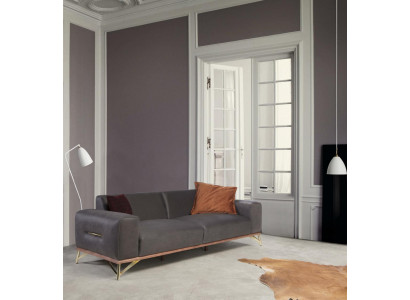 Sofa trzyosobowa 3 miejsce do siedzenia Luksusowe sofy do salonu, nowoczesny materiałowy design